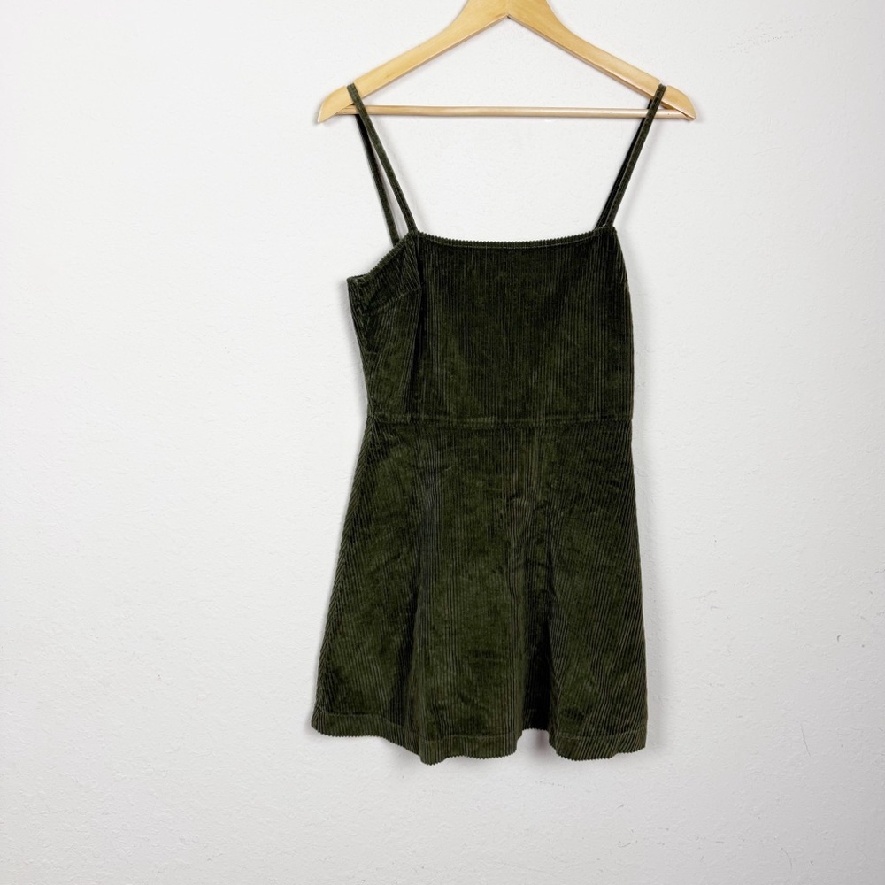 Reformation Green Corduroy Micah Mini Dress Size 4